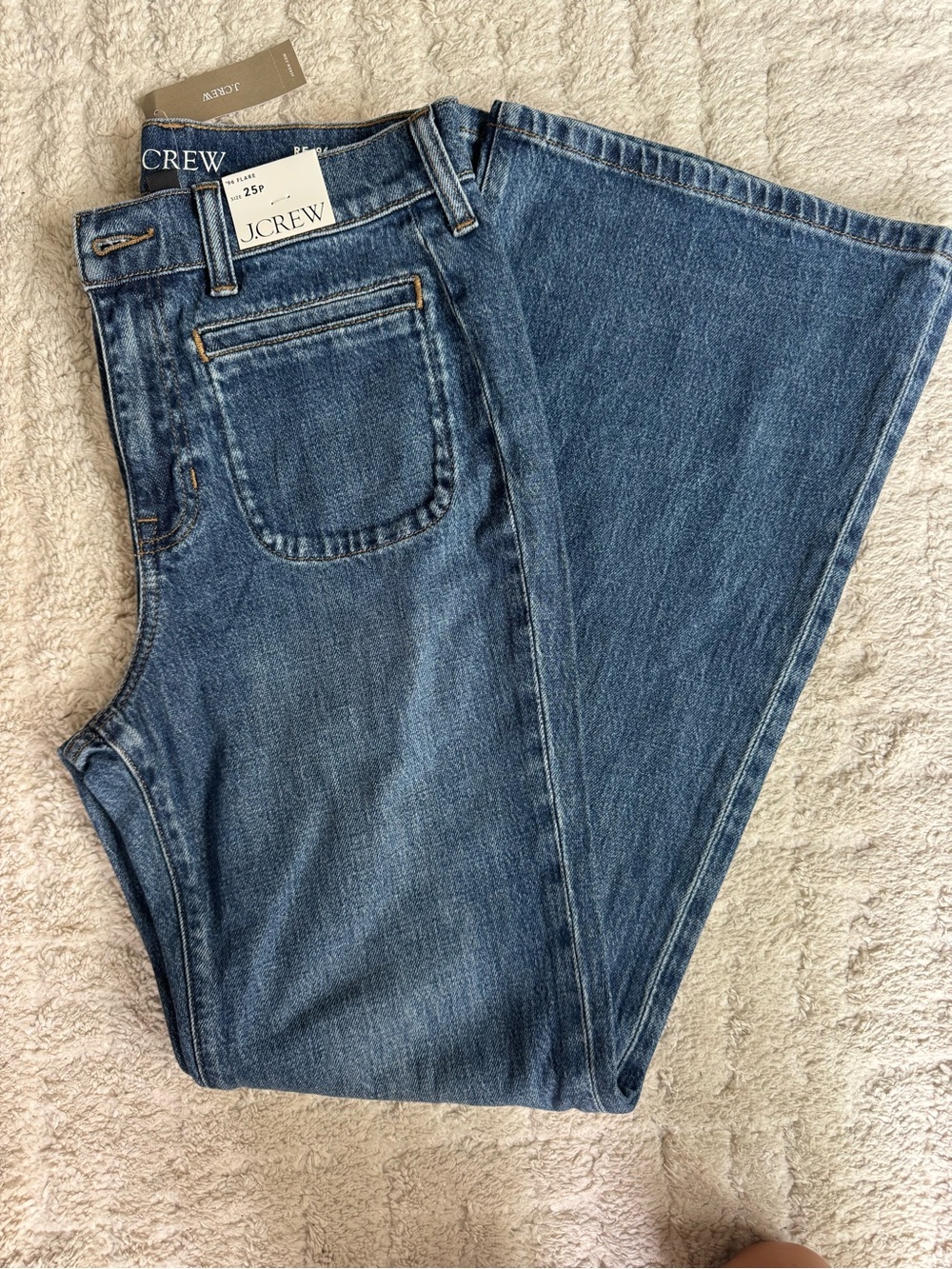 J. Crew Women's Blue Flare Wide-Leg Jeans